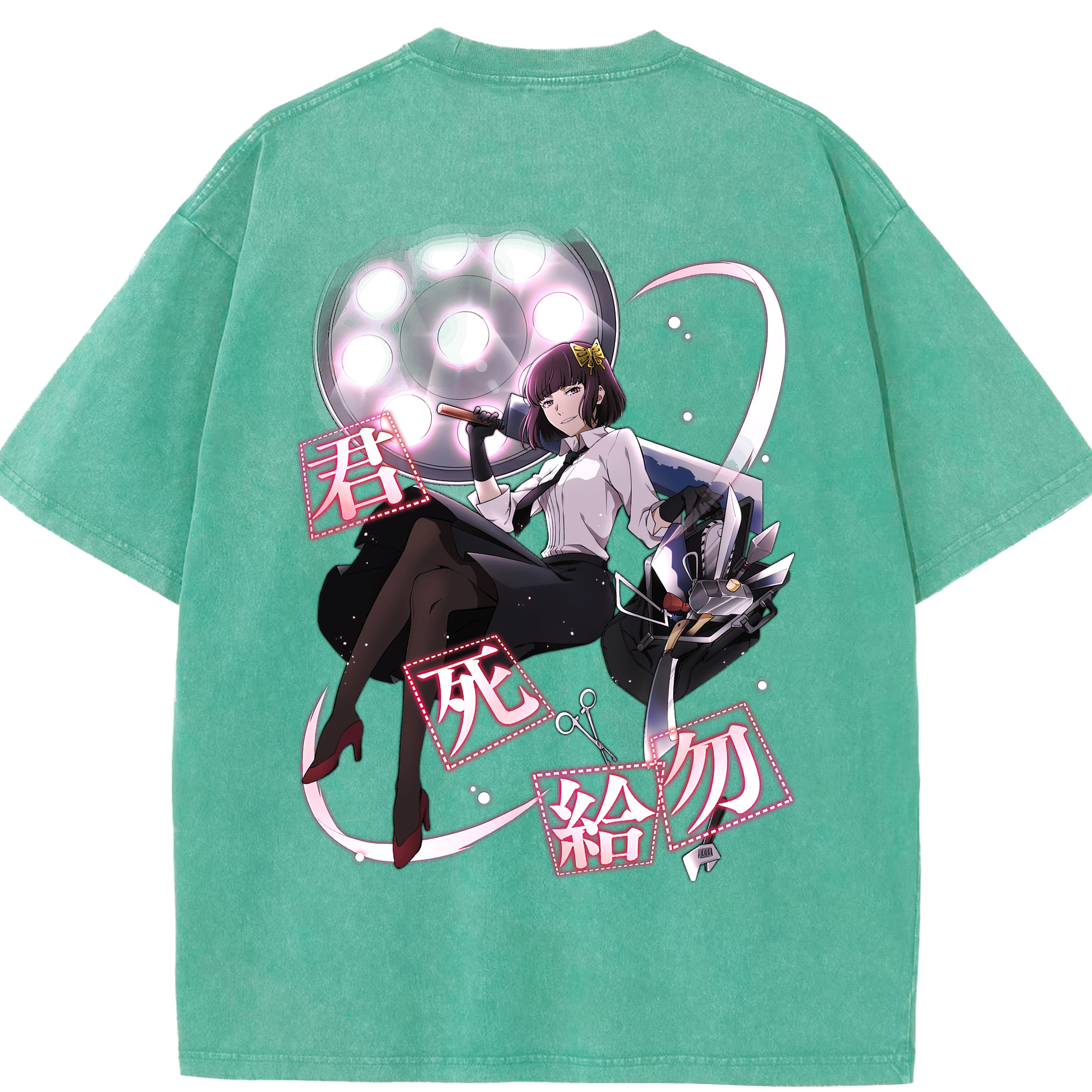 （画像用） 文豪ストレイドッグス Bungo Stray Dogs 綿100% ヴィンテージ風 半袖Tシャツ（背面プリント）